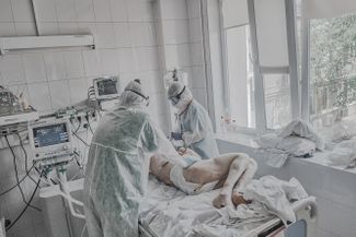 Реанимационное отделение в «красной зоне»