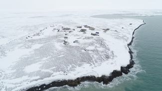 The Cape Baranov Ice Base, a key Russian research station on Bolshevik Island in the Severnaya Zemlya archipelago